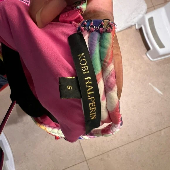 KOBI HALPERIN Hope Floral-Print Tiered
Halter Dress - Picture 5 of 7